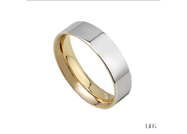 Aliança de prata com banho de ouro amarelo - Alianças de prata | Gu...