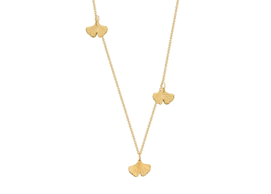 Colar Bruno da Rocha "3 Ginkgos" - Início | Guarda-Joias.com